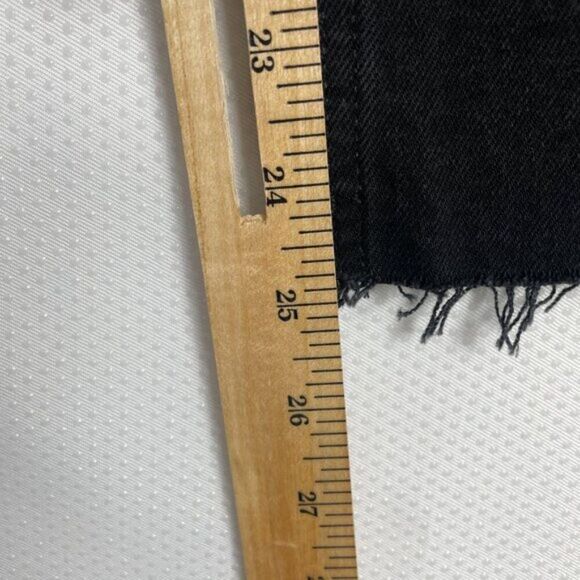 Everlane The Way High Straight Leg Organic Cotton Jean Coal Black Short 28 - Picture 9 of 9